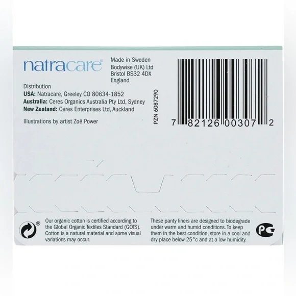 Natracare Organic Cotton Panty Liners (Thong) NWT - Picture 6 of 6